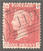 Great Britain Scott 33 Used Plate 78 - DH